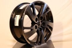 16'' İnç 5X114.3 Hyundai-Nissan-Toyota-Honda Black Machined Jant Takım