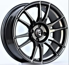 17 İnç 5X100 Volkswagen Polo Seat Skoda Ultrasport Matt Gun Metal Jant Takımı