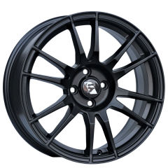 17 İnç 5x100 POLO SKODA SEAT FİAT  Subaru Uyumlu Supersport Matt Black Jant Takımı
