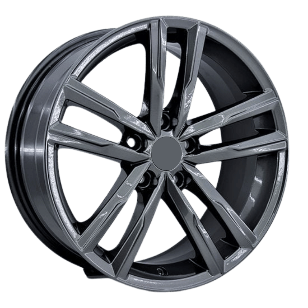 19 İnç 5x112 Volkswagen Passat Uyumlu Gun Metal Jant Takımı | R1 Wheels