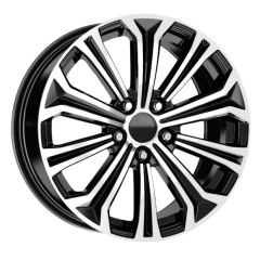 17 İnç 5x114.3 Toyota Lexus Suzuki Uyumlu Black Machined Jant Takımı | R1 Wheels