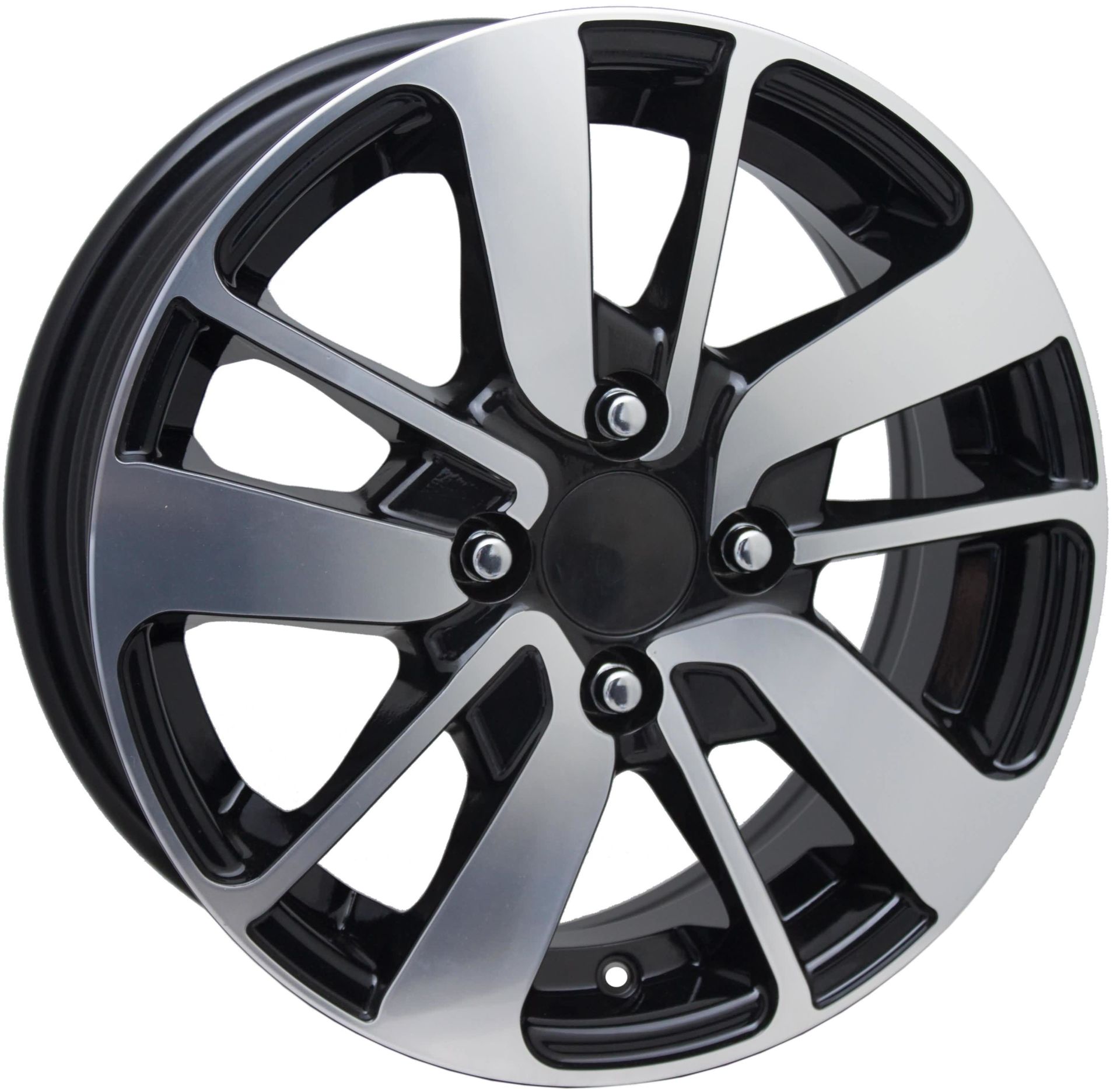 14'' 4X100 Renault Fluence İcon Black Machined Jant Jant Takım