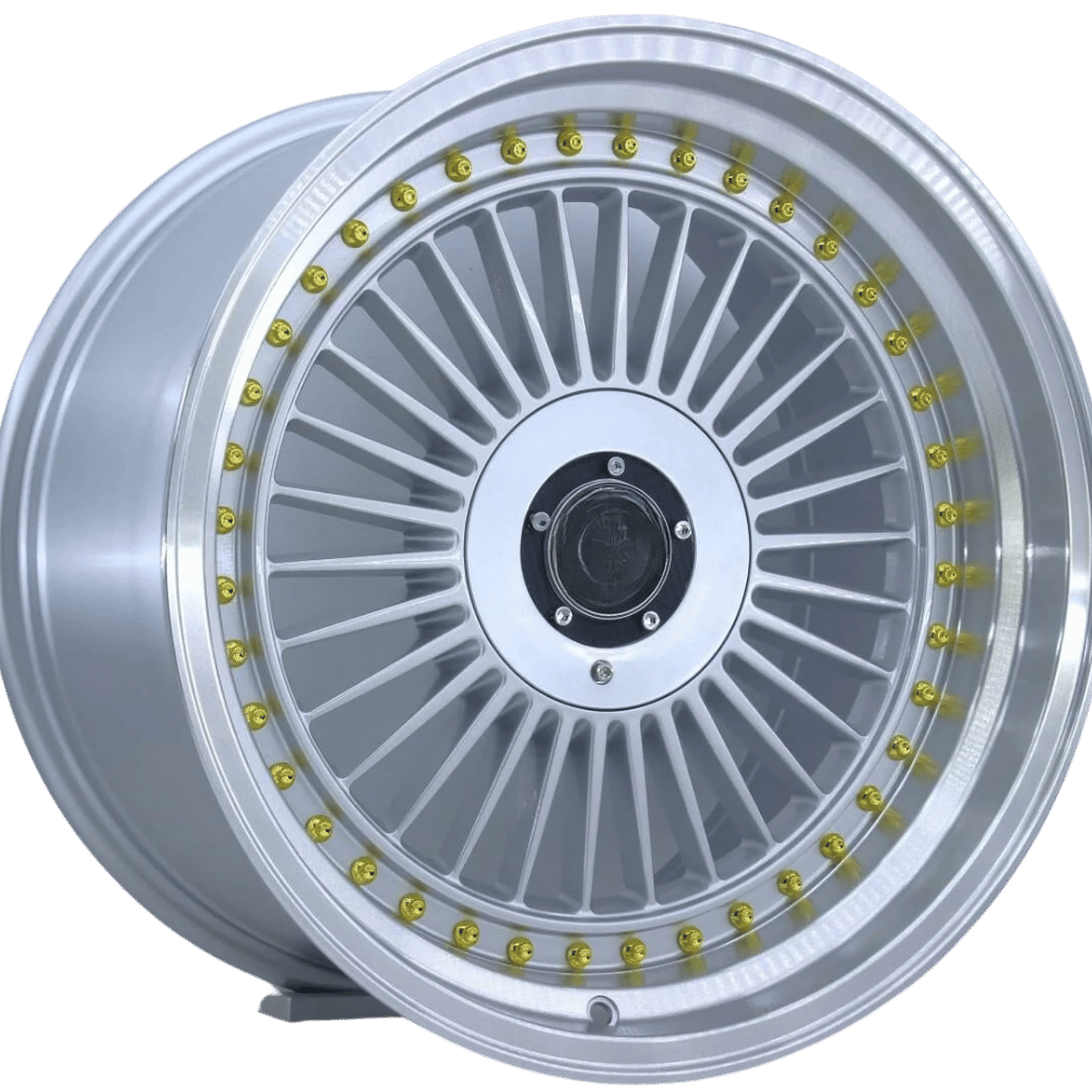 18 İnç 5X112-120 Silver Lip Polish Gold Rivet Jant Takımı