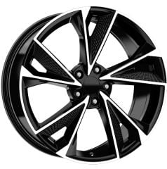 18 İnç 5x112 Volkswagen Audi Seat Uyumlu Black Lip Polish Jant Takımı | R1 Wheels