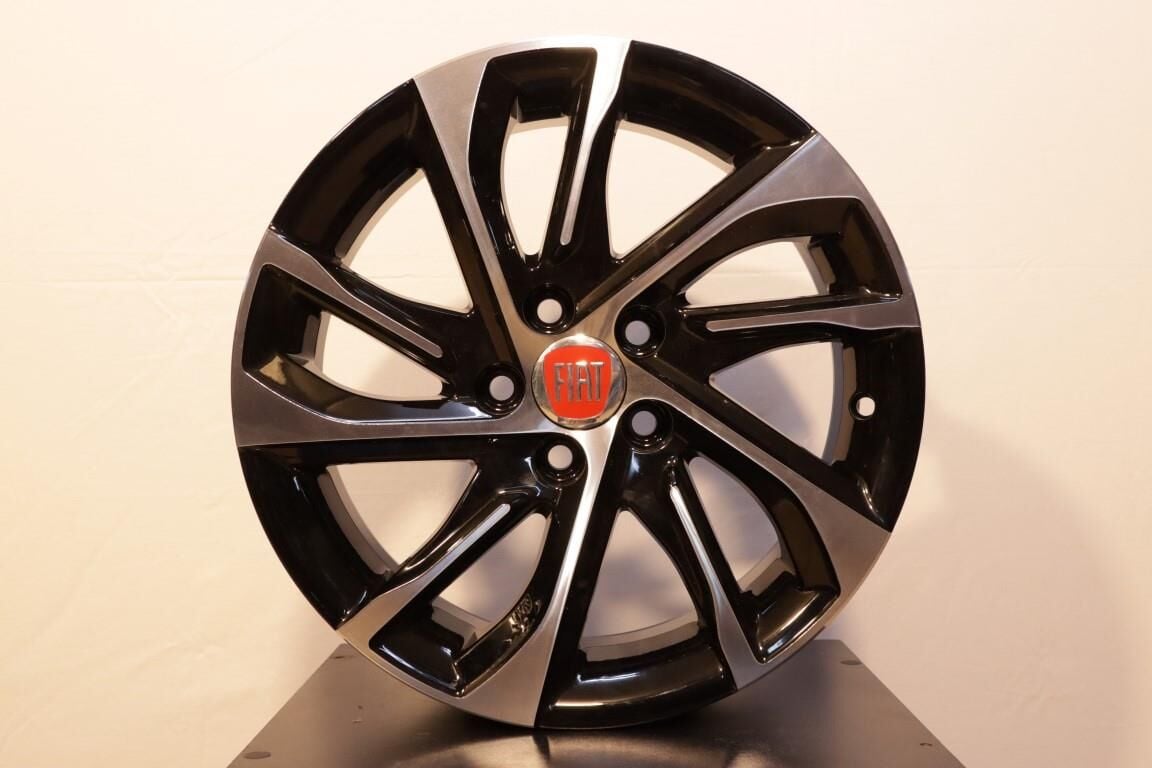 15 İnç 5X98 Egea Alfa Romeo Black Machined Jant Takım