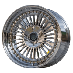 16 İnç 4x100-4x108 Çift Aplikasyon VC Chrome Gold Jant Takımı | R1 Wheels
