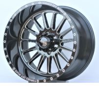 20 İnç 6X139.7 Ford Ranger Toyota Hilux Black Milling Window Milling Leters Milling Holes On Lip Jant Takım