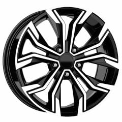 16 İnç 4x100 Fiat Renault Honda Hyundai Dacia Uyumlu Black Polish Jant Takımı