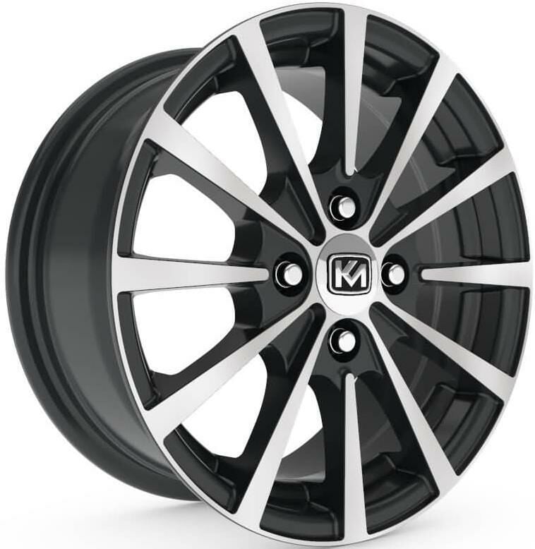 14 İnç 4x100 Renault Opel Suzuki Uyumlu Black Diamond Jant Takımı