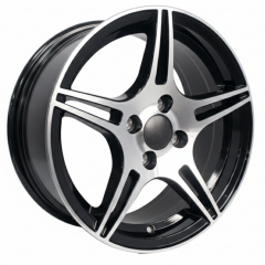 15 İnç 4x100 Hyundai Kia Uyumlu Deep Black Diamond Gloss Jant Takımı