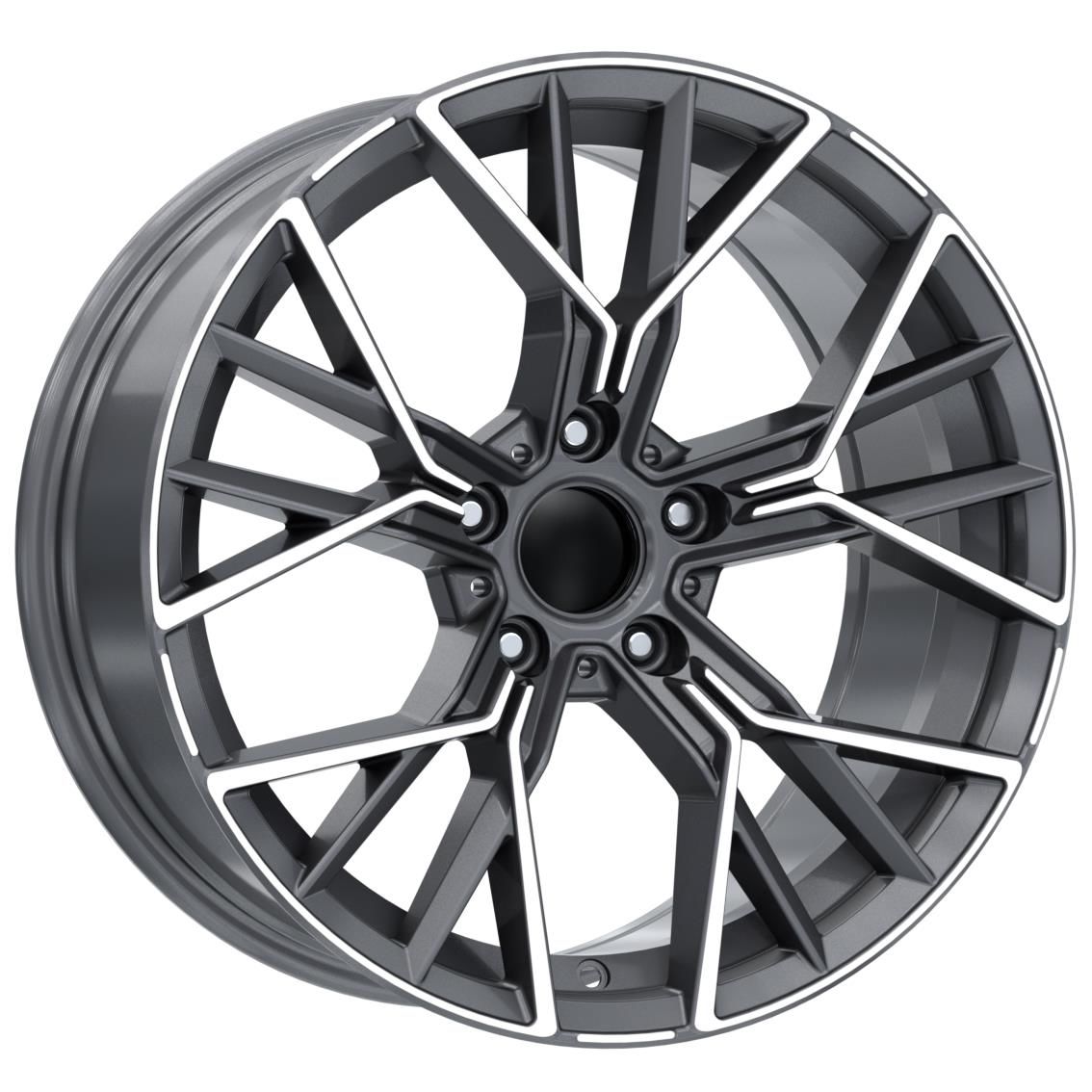 20 İnç 5X112 Bmw 5 Seri 3 Seri X Seri Mercedes S Klass C Klass E Klass Maybach Gun Metal Diamond Jant Takım