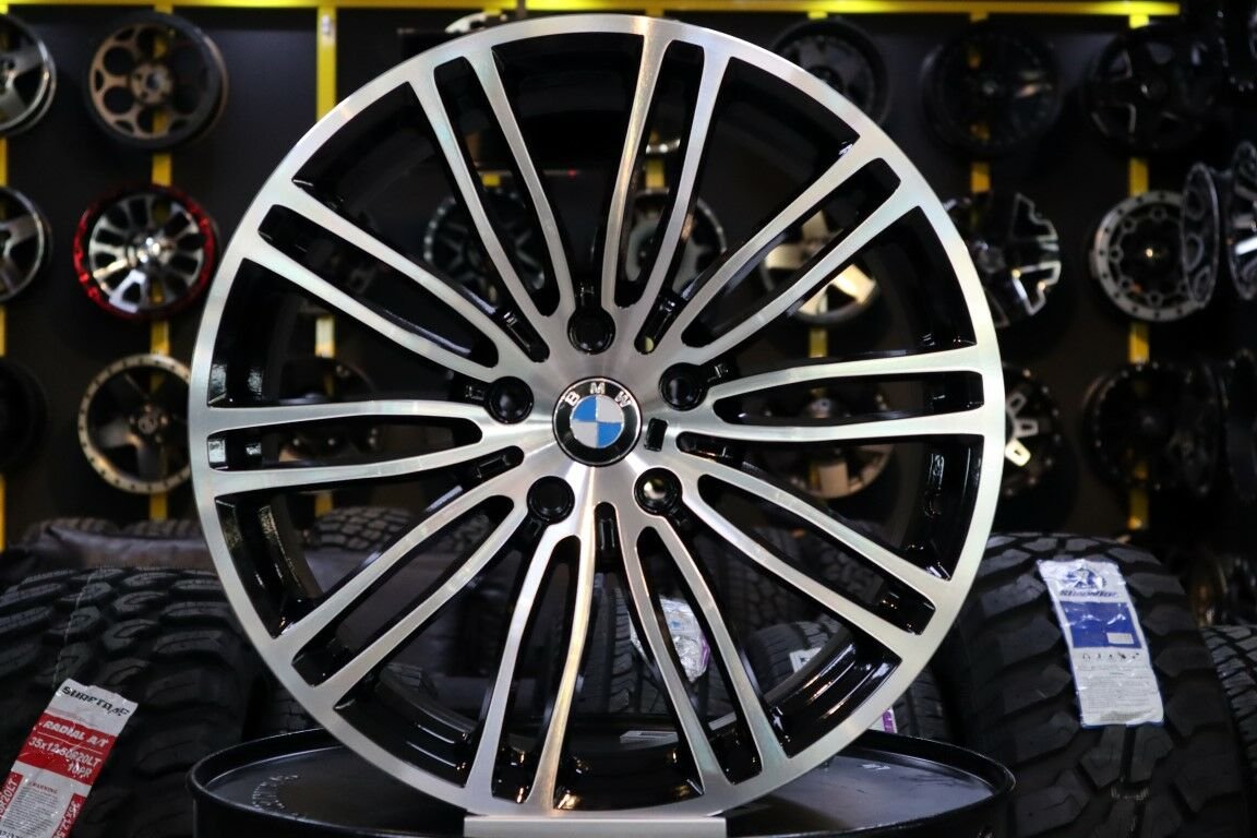 19'' İnç 5X120 Bmw-Transporter Black Machined  Jant Takım