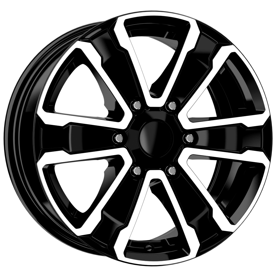 16 İnç 6X130 Volkswagen Crafter Mercedes Sprinter Uyumlu Black Diamond Jant Takımı