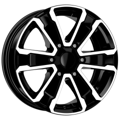 16 İnç 6X130 Volkswagen Crafter Mercedes Sprinter Uyumlu Black Diamond Jant Takımı