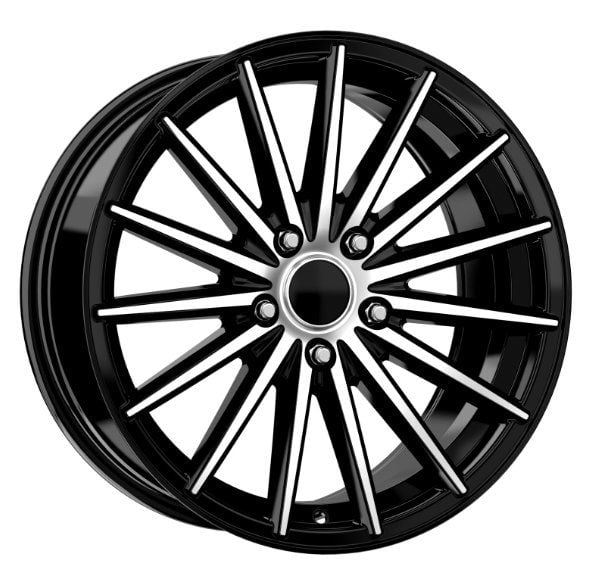 16 İnç 4X100 Renault Fiat Honda Hyundai Opel Toyota Kia Black Polish Jant Takımı