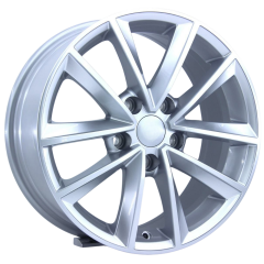 16 İnç 5x114.3 Renault Toyota Hyundai Uyumlu Silver Gloss Jant Takımı | R1 Wheels