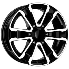 16'' 5X160 Ford Transit Black Machined Jant Takım