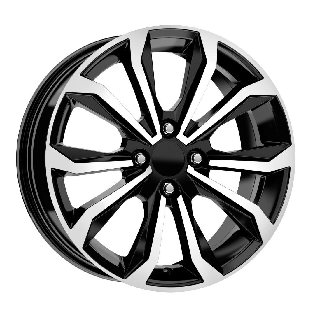 16 İnç 4X100 Renault Honda Dacia Hyundai Uyumlu Black Diamond Jant Takımı