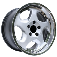 17 İnç 5X120 17*9 BMW Uyumlu Throwing Star Silver Lip Polish Jant (Arka 9J)