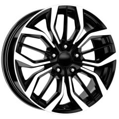 17 İnç 5x100 Volkswagen Polo Seat Doblo Egea Fiorino Black Diamond Jant Takım