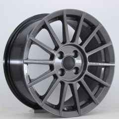 16 İnç 5X100 Volkswagen Seat Skoda Uyumlu Anthracite Glided Gloss Jant Takımı
