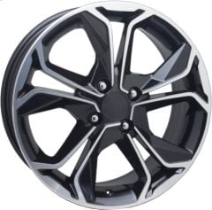 16 İnç 5X114.3 Renault Megane Honda Hyundai Dacia Uyumlu Silver Jant Takımı