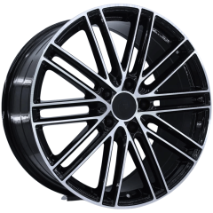 21 İnç 5X130 Porsche Taycan Cayenne Panamera Black Polish Jant Takımı