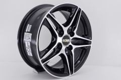 14'' İnç 4X100 Fiat Honda Renault Dacia Black Machined  Jant Takım