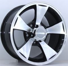 16 İnç 5X130 Fiat Ducato Citroen Jumper Peugeot Boxer Black Polish Jant Takımı