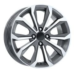 16 İnç 4X100 Dacia Renault Gun Metal DiamondJant
