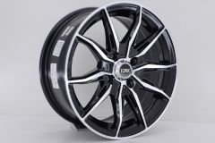 16'' İnç 4X100 Fiat Renault Dacia Black Machined  Jant Takım