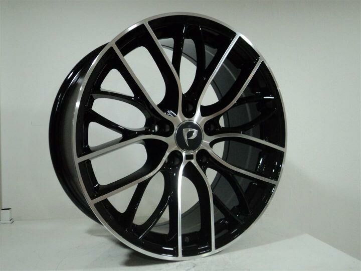 18 İnç 5X120 Bmw 3 Series 5 Series  Black Machined Jant Takım