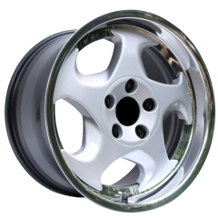17 İnç 5x120 BMW Mini Cadillac Uyumlu Silver Lip Polish Çift Aplikasyon Jant Takımı 