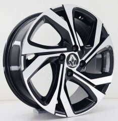 16 İnç 5X114.3 Honda-Toyota-Nissan-Renault Black Machined Jant Takım