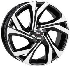 16 İnç 5x114.3 Honda Toyota Nissan Renault Black Machined Jant Takımı