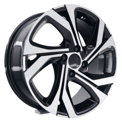 16 İnç 5X114.3 Honda-Toyota-Nissan-Renault Black Machined Jant Takım
