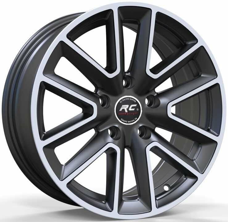 16 İnç 5X114.3 Dacia Renault Megane Honda Toyota  Uyumlu Black Polish Jant Takımı