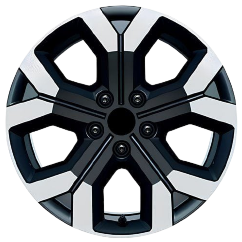 16 İnç 5x114.3 Dacia Honda Hyundai Toyota Uyumlu Black Polish Jant Takımı | R1 Wheels