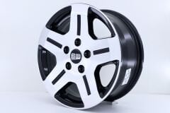 16'' İnç 5X118 Jumper Ducato Black Machined  Jant Takım