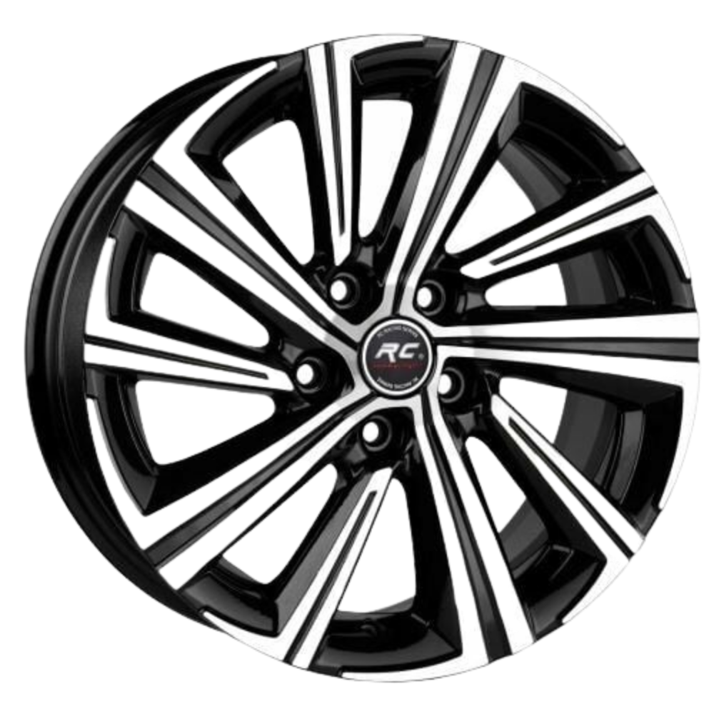 17 İnç 5x114.3 Toyota Honda Dacia Uyumlu Black Polish Jant Takımı | R1 Wheels