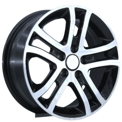 15 İnç 4x100 Hyundai Dacia Renault Uyumlu Black Lip Polish Jant Takımı | R1 Wheels