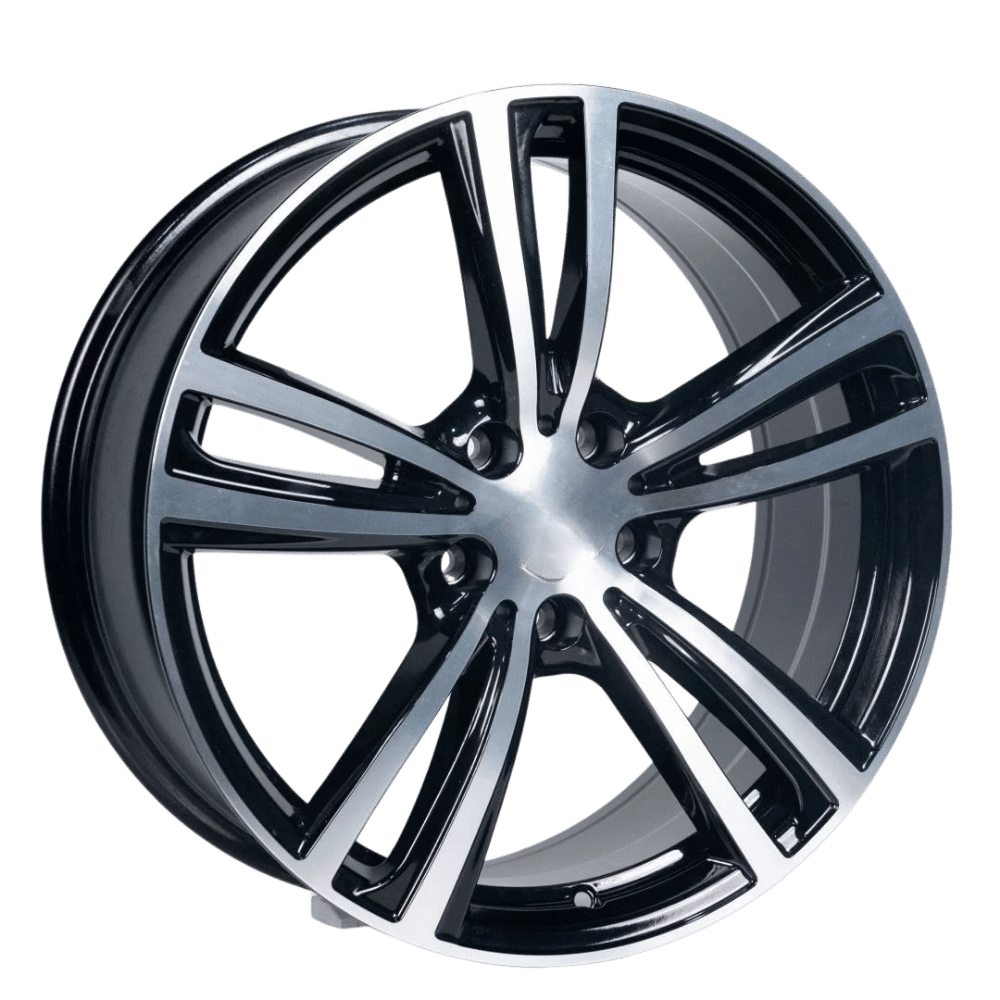 19 İnç 5x120 Bmw 3 4 5 Seri Uyumlu Black Lip Polish Jant Takımı | R1 Wheels