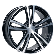 19 İnç 5x120 Bmw 3 4 5 Seri Uyumlu Black Lip Polish Jant Takımı | R1 Wheels