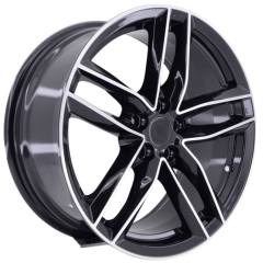 17 İnç 5X100 Audi A3 Black Polish Jant Takım