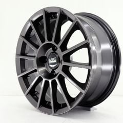16 İnç 5X112 Volkswagen Seat Skoda Uyumlu Gun Metal Jant Takımı