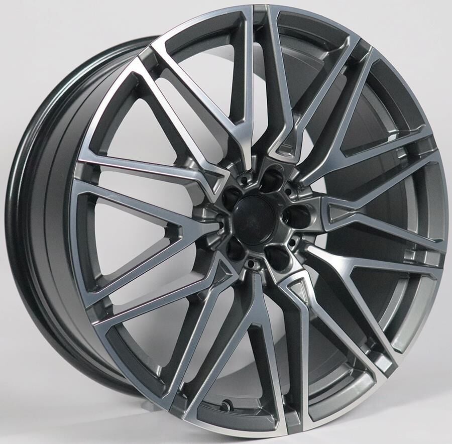 21 İnç 5x112 Mercedes & BMW Uyumlu Gun Metal Polish Jant Takımı | Şık ve Dayanıklı Tasarım