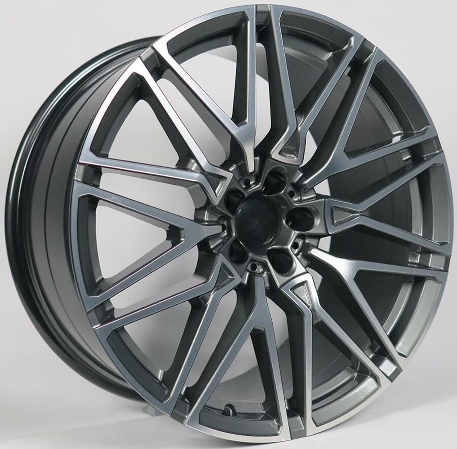 21 İnç 5X120 Bmw X5 X6 X7 G Seri 3 Seri 5 Seri Gun Metal Polish Jant Takımı