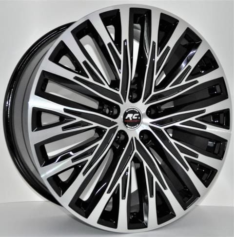 20 İnç 5x112 Audi A6 A7 A8 Mercedes Volkswagen Uyumlu Black Polish Jant Takımı | R1 Wheels