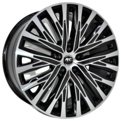 20 İnç 5x112 Audi A6 A7 A8 Mercedes Volkswagen Uyumlu Black Polish Jant Takımı | R1 Wheels
