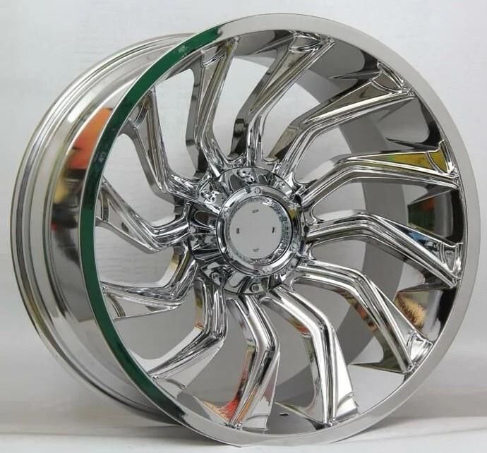 22 İnç 6X139.7 Ford Ranger Toyota Hılux Chrome Jant Takımı